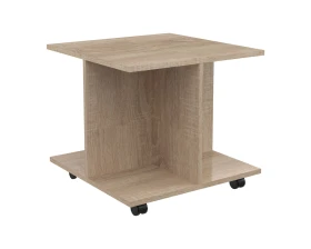 Стол журнальный с колесными опорами 500х500х450 Кофе / Coffee images