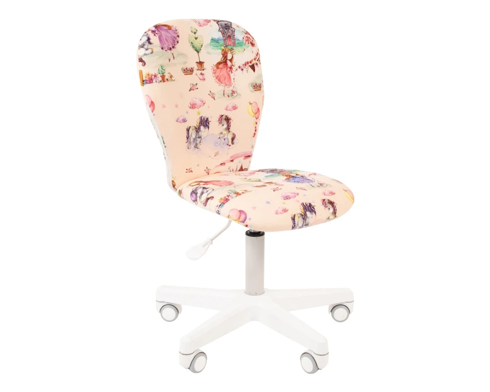 Кресло CHAIRMAN ТИН (Kids) 105 белый пластик (white)