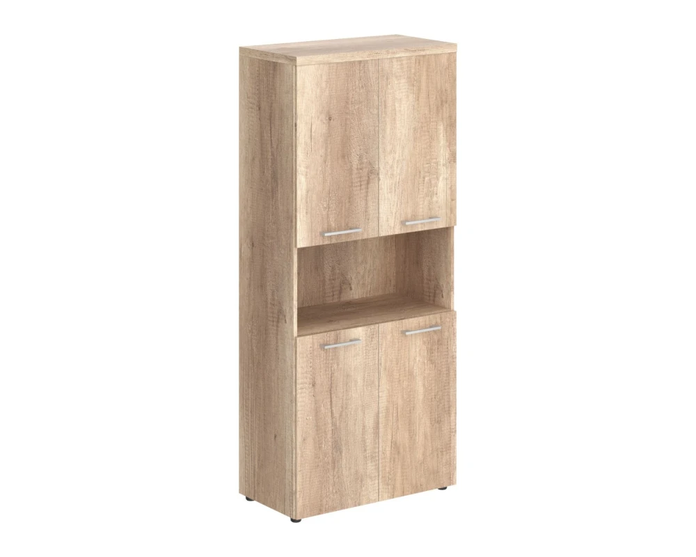 Шкаф с 2-мя комплектами глухих малых дверей и топом TP