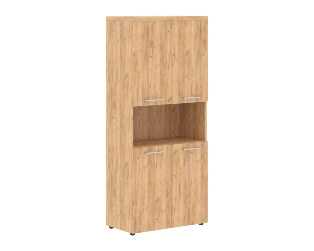 Шкаф с 2-мя комплектами глухих малых дверей и топом TP