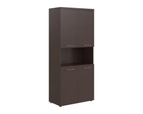 Шкаф с 2-мя комплектами глухих малых дверей и топом TP images