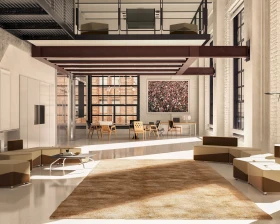 Комплект мягкой мебели М15 Объединение линий / United lines images