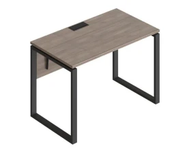 Стол прямой на металлических опорах ФТМ-120+ФМК2-120+ФЦ-120 Форма images