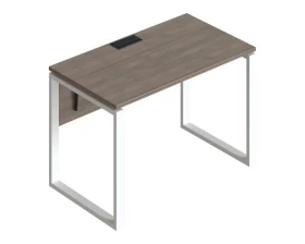 Стол прямой на металлических опорах ФТМ-120+ФМК2-120+ФЦ-120 Форма images