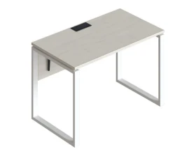 Стол прямой на металлических опорах ФТМ-120+ФМК2-120+ФЦ-120 Форма images