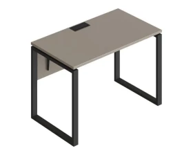 Стол прямой на металлических опорах ФТМ-120+ФМК2-120+ФЦ-120 Форма images