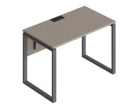 Стол прямой на металлических опорах ФТМ-120+ФМК2-120+ФЦ-120 Форма images