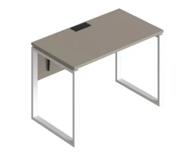 Стол прямой на металлических опорах ФТМ-120+ФМК2-120+ФЦ-120 Форма images