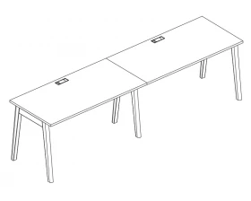 Рабочая станция (2х160) 320x80x75 Albero images