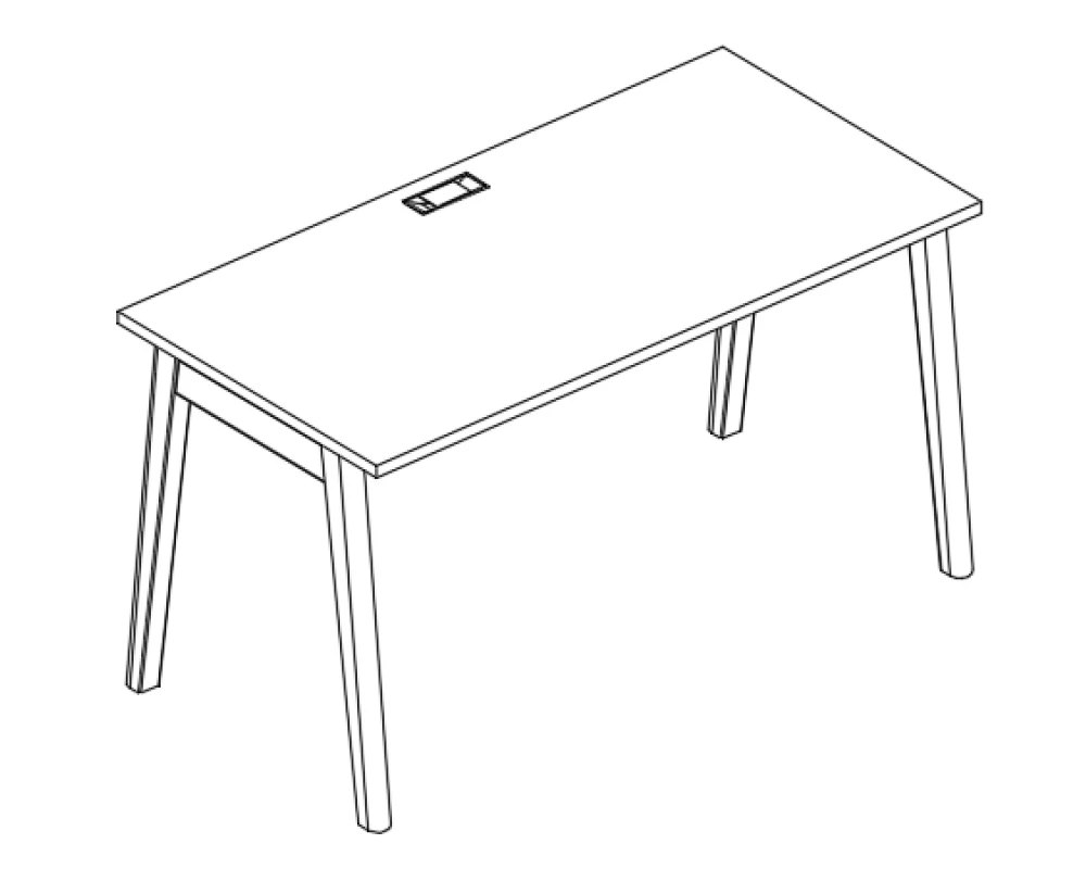 Стол письменный 140x70x75 Albero