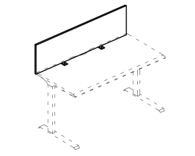 Экран настольный фронтальный ДСП для стола 120 Alta ML images