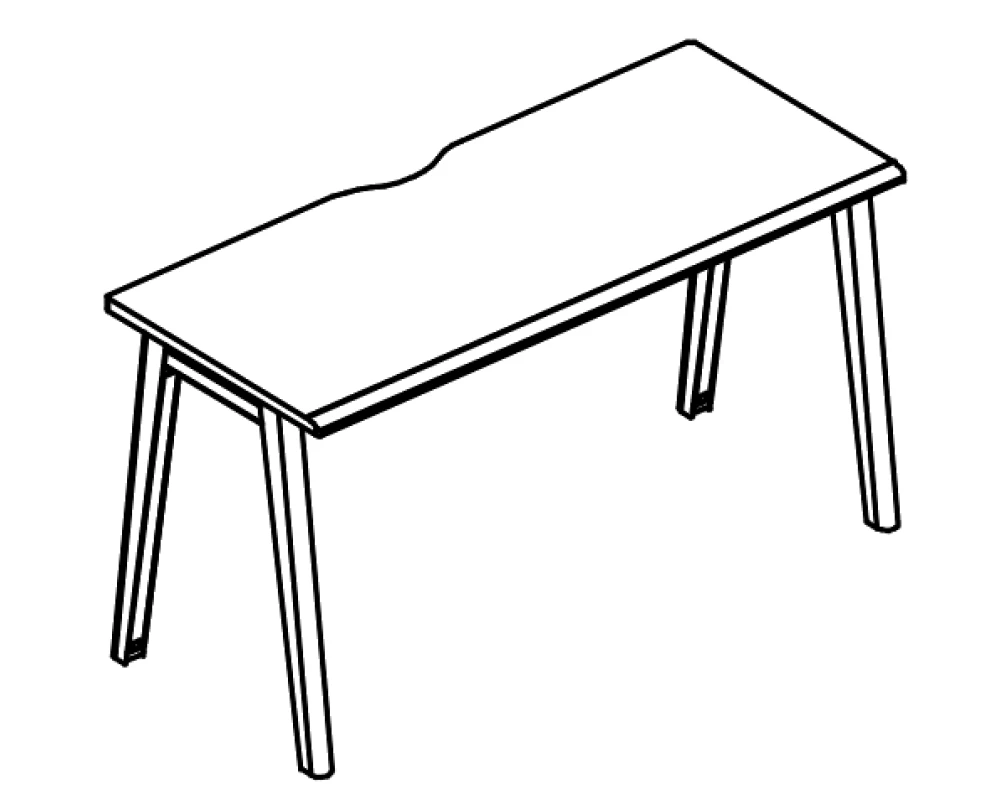 Стол офисный каркас МТ (1 скос) Alta MT