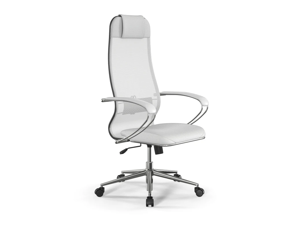 Кресло ErgoLife S 10 B1 M09.B23.G18.W01 (спинка 1) Сетка/Экокожа, Белый