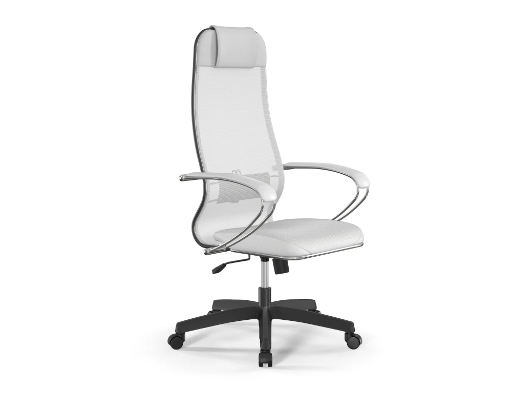 Кресло ErgoLife S 10 B1 M09.B02.G15.W01 (подл.2) Сетка/Экокожа, Белый